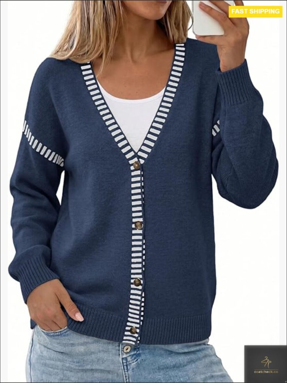 Oversized Cardigan Sweater Casual Open Front Long Sleeve Button Down Cozy Layer